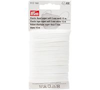 Prym - Prym White Super morbido (5 mm, 15m) nastro elastico - 1 unità