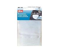 Prym Trouser Pockets, White, 14 x 17 cm, weiß, 2 Stück, 2 unità