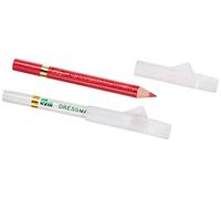 Prym Chalk Pencils with Brush, White, Pink, 2 pz