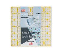 Prym Universal Ruler 6 x 6 inch Omnigrid Rectangular, Transparent, 6x6 Inch
