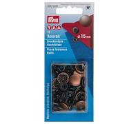 Prym Bottoni A Pressione, Metal, Oro, 15 mm, altkupfer, 10 Stück