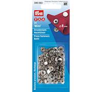 Prym 390363-1 Bottoni A Pressione, Metal, Argento, 8 Millimetri
