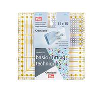 Prym Universal-Lineal 15 x 15 cm Omnigrid Righello della griglia, 5 mm