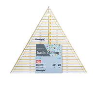 Prym Righello per Patchwork, Triangolare, 60 Gradi, Multi 20 cm, Omnigrid Triangle Ruler, Yellow, Transparent