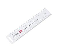 Prym Righello per sarti in plastica, bianco, 5 mm