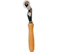 Prym Rotella con Manico in Legno e Ruota in Metallo dentato, Argento