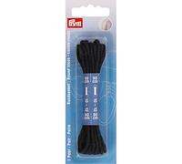 Prym Round Laces, Black, 90 cm x Ø 3 mm, schwarz, 2 Stück