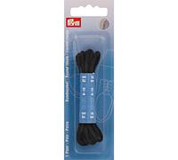 Prym Round Laces, Cotone, Black, 75 cm x Ø 3 mm, schwarz, 2 Stück