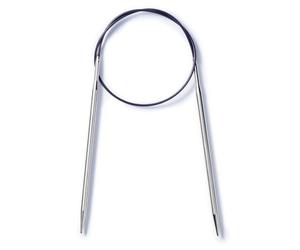 Prym Rundstricknadeln Alu 80 cm 5,50 mm Grau Cucina, Alluminio, Grigio, 5,5 mm