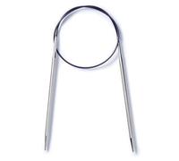 Prym Rundstricknadeln Alu 80 cm 5,50 mm Grau Ferri da Maglia circolari, Alluminio, Grigio, 5,5 mm