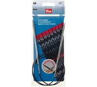 Prym Rundstricknadeln MS 80 cm 4,50 mm silberfarbig Ferri da Maglia circolari, Ottone, Argento, 4,5 mm