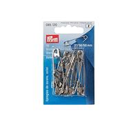Prym Safety Pins, Lega di Acciaio, Black, 27/38 / 50 mm, schwarz, 18 Stück, KTE, unità