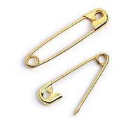 Prym Safety Pins, Ottone, Silver, 27 mm, goldfarbig, 12 Stück