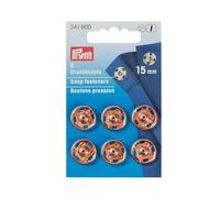 Prym - Sew -On Brass Rose Gold (15 mm) Fissanters a Scatto - 1 Pezzi
