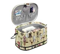 Prym Cestino portalavoro Manichino L Sewing Basket, Cotone, Black, White, 30x20.5x19 cm