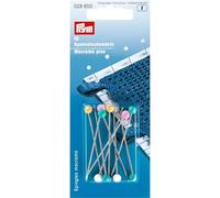Prym Spilli Silver Pins – Lega d'acciaio 55 x 1,15 mm, colorati argento/assortiti, 10 pezzi