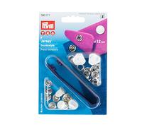 Prym Press Fasteners, White, 12 mm, Weiß, 6 Stück