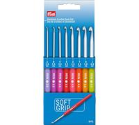 Prym Soft Grip Alluminio, 2-6 mm Uncinetto Set, Multicolor 8 Count