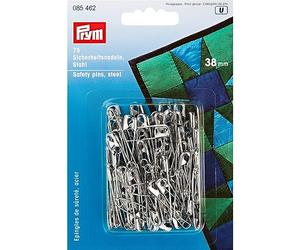Prym Spille da Balia, 38 mm, Colore: Argento, 75 Pezzi, Lega di Acciaio, Silver