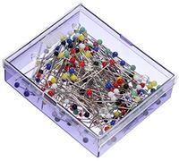 Prym Spilli Con Testa Di Vetro, 30 mm Lunghezza x 0,60 mm Spessore, Argento