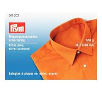 'Prym Straight Pins, Brass, Silver, 18 x 0,6mm