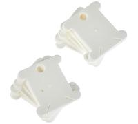 Prym 610706 Yarn Wrapping Cards KST Thread Bobbins, White, 7 x 5 x 3 cm