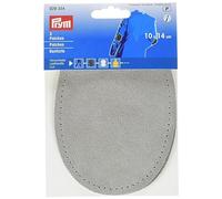 Prym Toppe Similpelle da Cucire 14x10 cm Grigio, Pelle, Taglia Unica