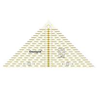 Prym Righello triangolare svelto trasparente 5 mm, scala cm fino a 20 cm per un quarto di quadrato