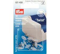 Prym Twist Cover Pins, Silver, 10 Stück