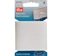 Prym Elastic Waistband, White, 60 mm, Bianco, 90 CM