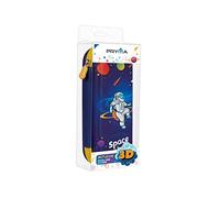 Pryma Astuccio 3D in EVA 22x10x4.5 cm - Design Astronauta, Astuccio Rigido e Capiente per Bambini e Ragazzi, Resistente per Scuola e Ufficio