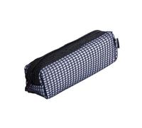 Pryma Astuccio Slim in Tessuto Mesh, 20x4.5x4.5cm - Portapenne a Rete con Cerniera Fluo, Organizer Traspirante e Resistente per Scuola, Ufficio e Trousse da Viaggio (Nero)