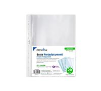 PRYMA Buste Forate A3 30x42 cm - Trasparenti Lucide per Raccoglitori - Protezione Documenti, Disegni e Mappe - Fori Universali (20 pezzi)