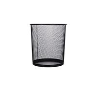 Pryma Cestino Rete in Metallo Nero 24x29,5x33,5 cm - Cestino Resistente ed Elegante per Casa, Ufficio e Esterni