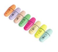 Pryma Evidenziatore Pocket Art Pastel Set 8 Pezzi - 4 Colori Fluo e 4 Colori Pastello - Punta a Scalpello 2-5 mm - Inchiostro Luminoso e Lunga Durata