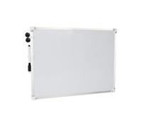Pryma Lavagna Bianca Magnetica con Cornice in Alluminio - Mini Whiteboard da Parete o Appoggio con Pennarello Magnetico e 2 Cancellini (30x40 cm)