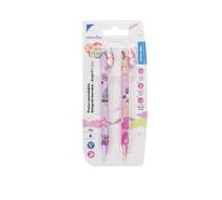 Pryma Magic Pen - Set 2 Penne a Sfera Cancellabili 0,7 mm - Inchiostro Blu Cancellabile - Scrittura Fluida e Precisa (Fantasia Unicorno)