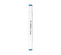 Pryma Marcatore Twice Doppia Punta 1mm e 6mm - Pennarello Professionale per Lettering, Calligrafia, Illustrazione e Disegno - Inchiostro Intenso (Blu)