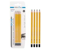 Pryma Matita in Grafite Premium 8B - Set 4 Matite Mina Ø 2,8 mm - Tratto Morbido e Intenso per Disegno Artistico, Schizzi e Ombreggiature Professionali - Ideale per Belle Arti e Artisti