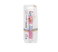 Pryma Penna a Sfera Cancellabile Multicolore 10 in 1 - Punta 0.7 mm - Penna a Sfera con 10 Colori Scrittura Scorrevole - Fantasia Unicorno - Ideale per Bambini, Scuola e Diario