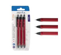 Pryma Penna Oil Gel - Set 3 Pezzi, Punta 0,7 mm, Scrittura Fluida e Precisa, Ideale per Scuola, Ufficio e Uso Quotidiano