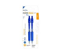 Pryma Penna Sfera Mini 0.7mm - Set 2 Pezzi Blu, Scrittura Scorrevole e Precisa, Compatta e Tascabile per Ufficio, Scuola e Agenda