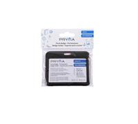 Pryma Portabadge con Corda 10x8 cm - Set da 12 Pezzi - Porta Badge Trasparente con Cordoncino a Clip - Alloggiamento Badge 8,5x5,4 cm - Ideale per Ufficio, Scuola, Eventi (Nero)