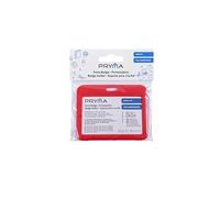 Pryma Portabadge con Corda 10x8 cm - Set da 12 Pezzi - Porta Badge Trasparente con Cordoncino a Clip - Alloggiamento Badge 8,5x5,4 cm - Ideale per Ufficio, Scuola, Eventi