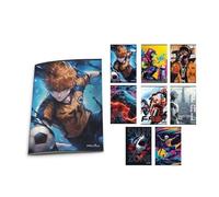 Pryma Quaderno Maxi A4 - 42 Fogli 80 g | Quaderni Scuola Media per Ragazzi con Copertina Colorata e Resistente - Confezione 10 pz (Ragazzo, Righe 1R)