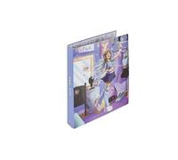 Pryma Raccoglitore 4 Anelli - Quaderno ad Anelli Formato A4 - Copertina Rigida Decorata - Organizer per Scuola, Ufficio e Archivio Documenti (Linea Manga Ragazze 2)