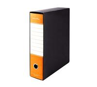 Pryma Registratore Raccoglitore Ufficio con Leva - Raccoglitore Protocolli A4 Robusto per Documenti (Arancione, D8)