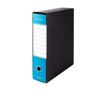 Pryma Registratore Raccoglitore Ufficio con Leva - Raccoglitore Protocolli A4 Robusto per Documenti (Azzurro, D8)