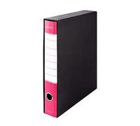 Pryma Registratore Raccoglitore Ufficio con Leva - Raccoglitore Protocolli A4 Robusto per Documenti (Fucsia, D5)