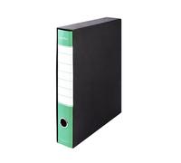 Pryma Registratore Raccoglitore Ufficio con Leva - Raccoglitore Protocolli A4 Robusto per Documenti (Verde, D5)